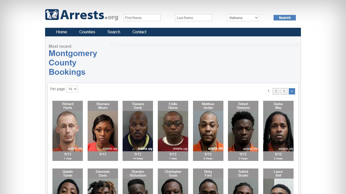 Montgomery County Arrests and Inmate Search