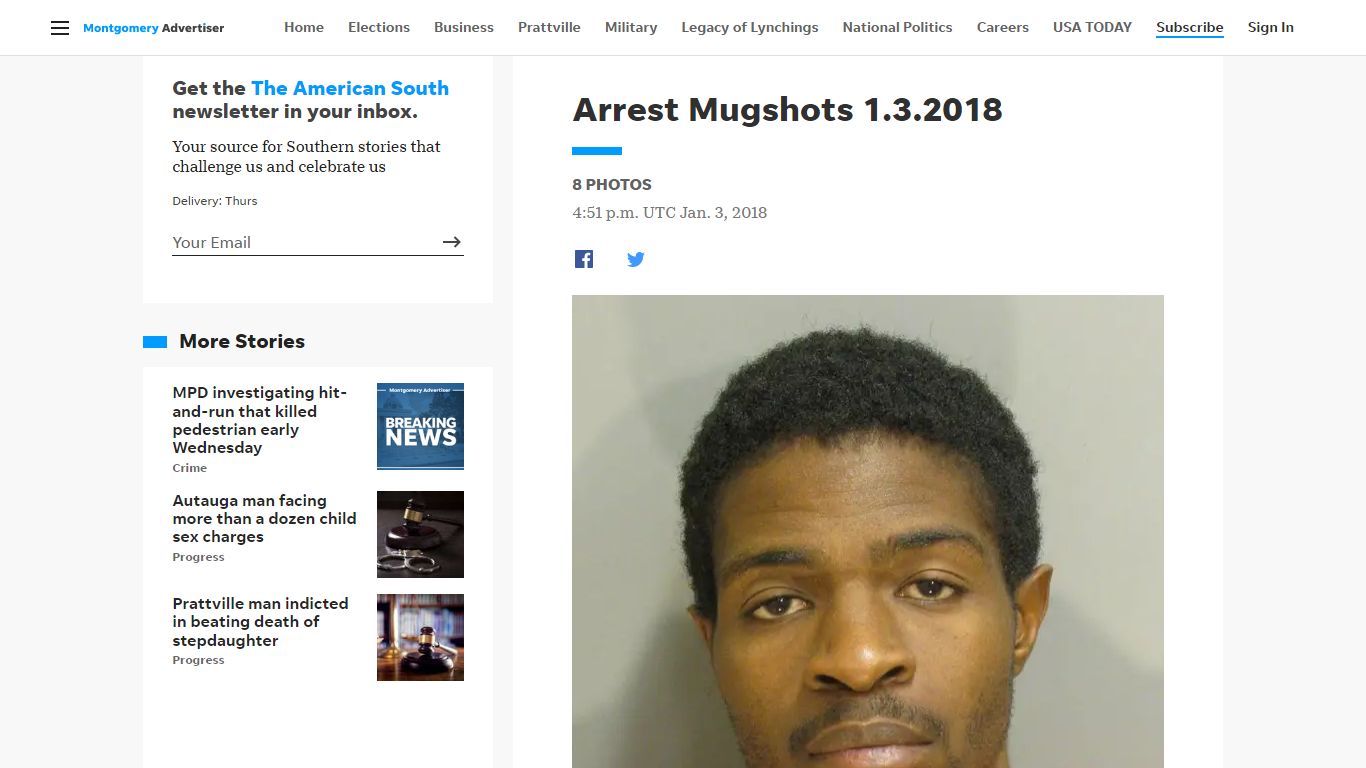 Arrest Mugshots 1.3.2018 - Montgomery Advertiser