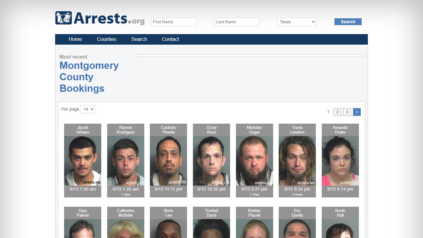 Montgomery County Arrests and Inmate Search